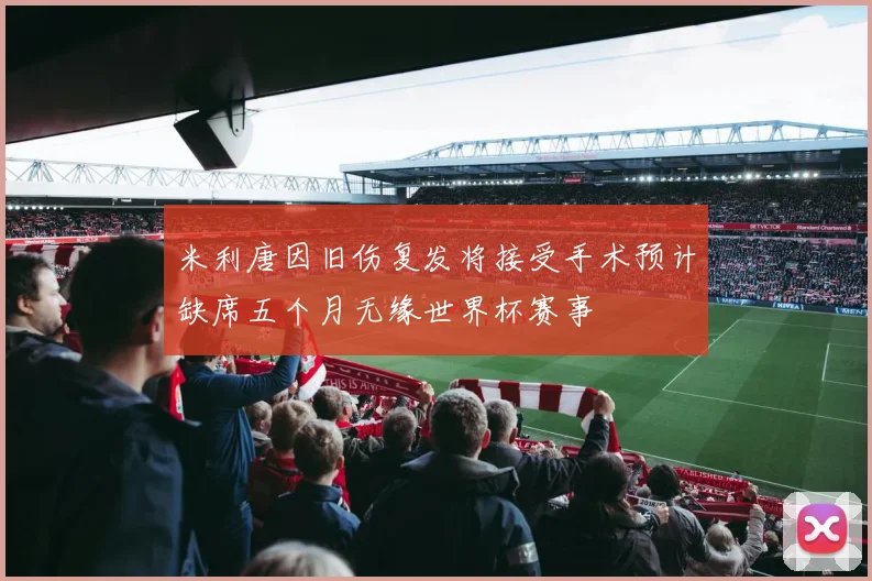 米利唐因旧伤复发将接受手术预计缺席五个月无缘世界杯赛事